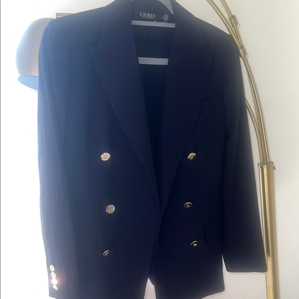 Lauren Ralph Lauren Navy Blazer with Gold Buttons